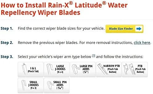 Rain-X Latitude 8-in-1 Wiper Blades - 21 Inch