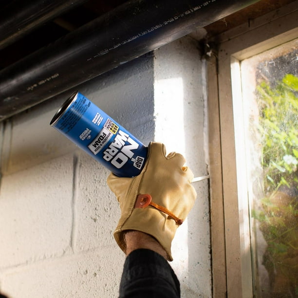 DAP Polyurethane Foam Sealant, 12 oz, Compatible with Windows and Doors, Bright White