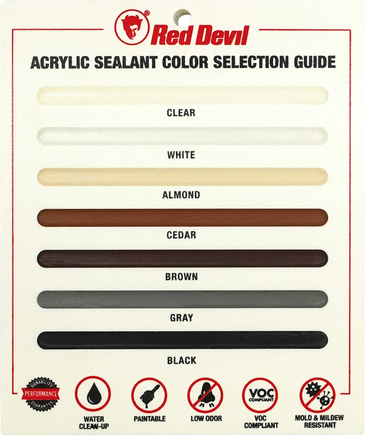 معجون أكريليك لاتكس الستومريك من ريد ديفل، 10.1 أونصة، أبيض