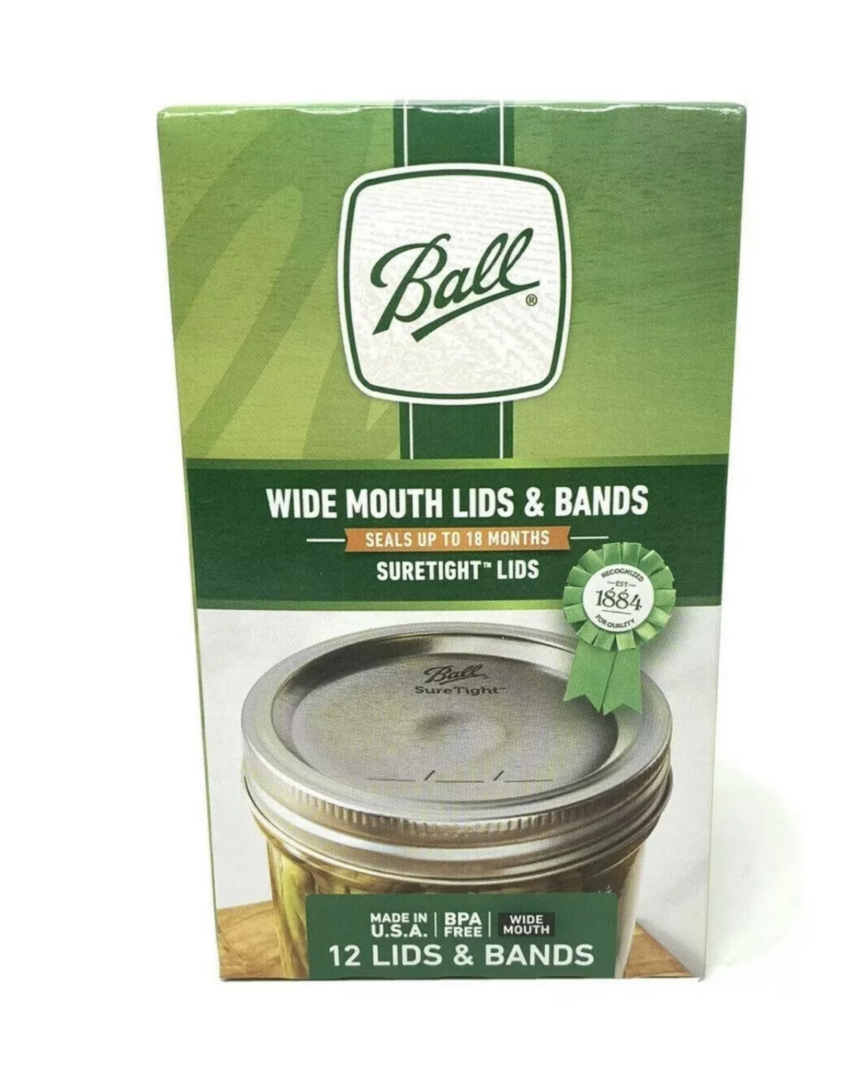 Canning Jar Lids & Bands Wide Mouth 12-Pk