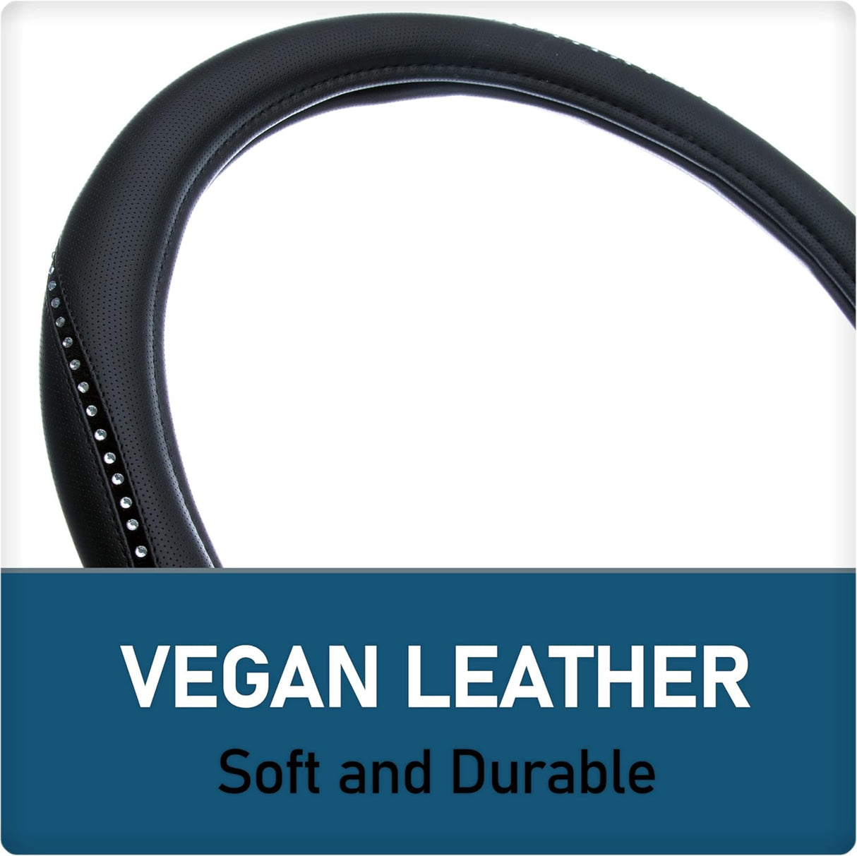 غطاء عجلة قيادة مزخرف كاستوم أكسسواريز - أسود-4