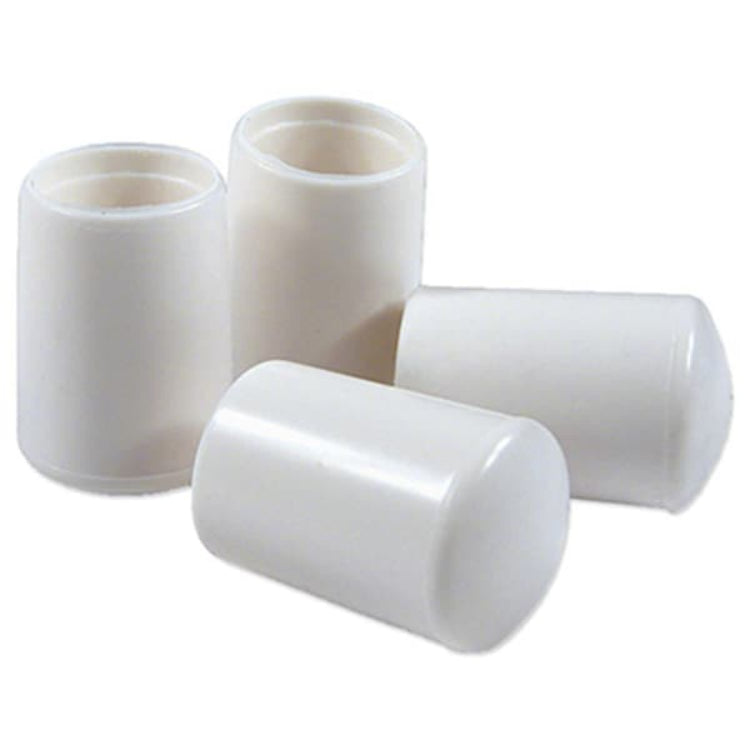 Richelieu America Rubber Furniture Leg End, 4 Piece - Off White
