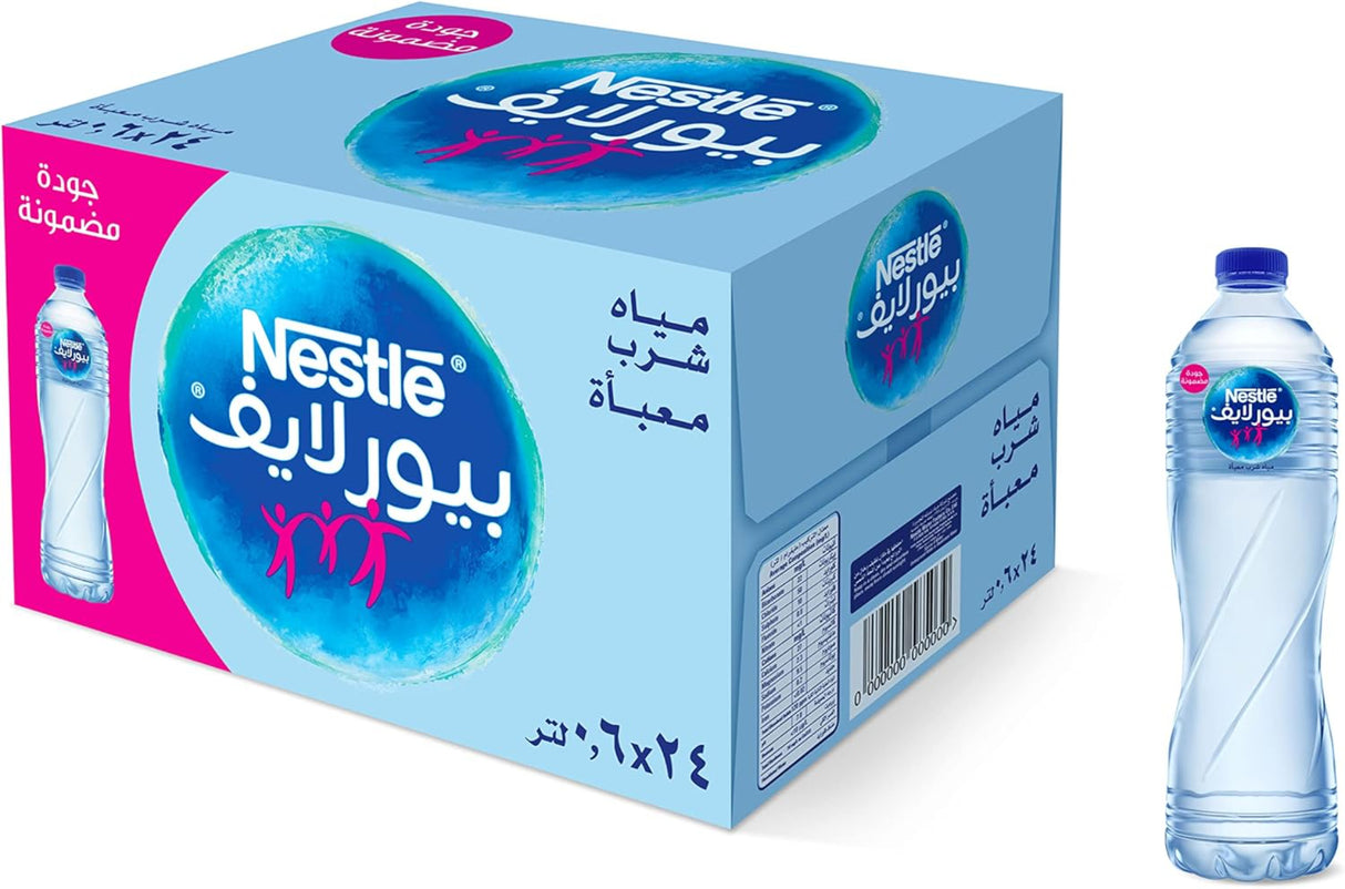 مياه نستله بيور لايف المعدنية - 24 × 600 مل-4