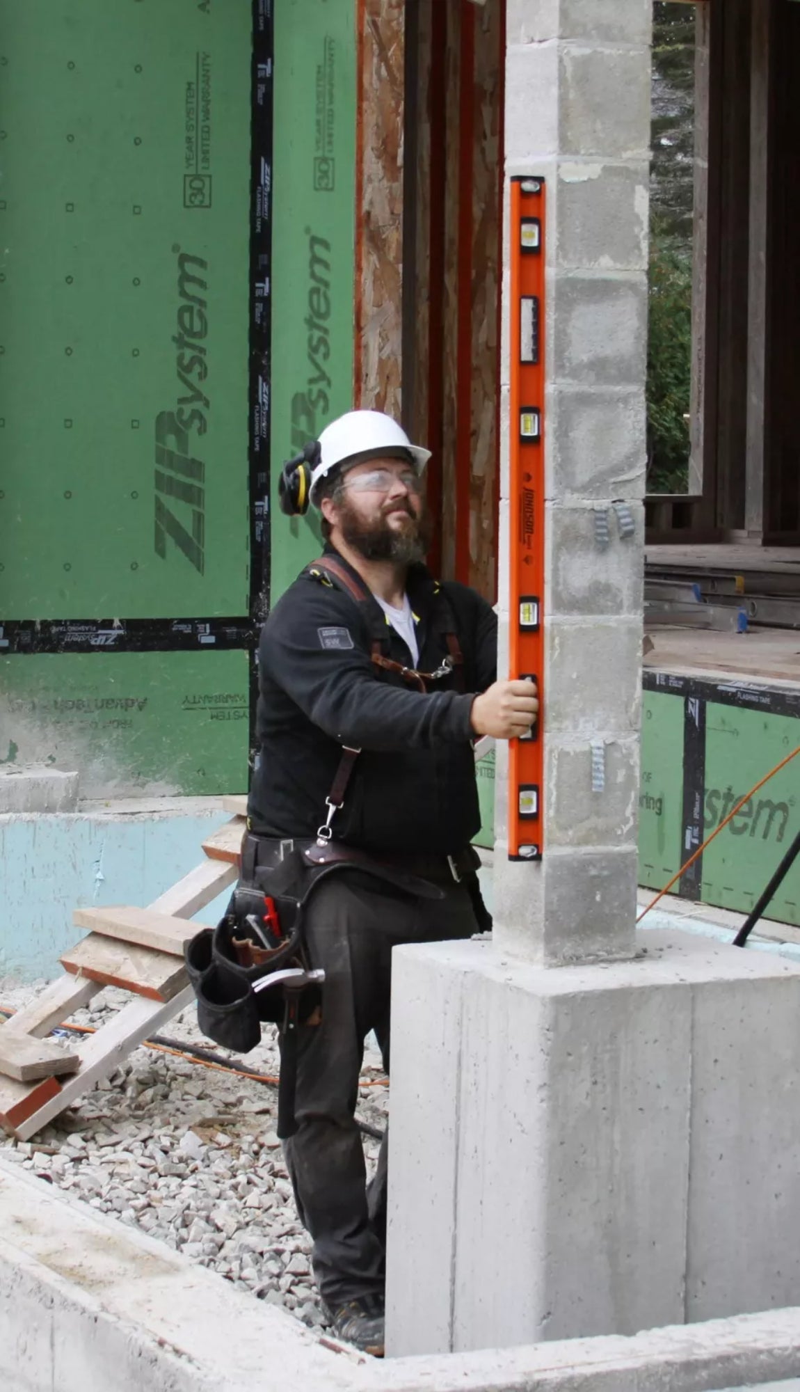 ميزان مستوي الألومنيوم آي-بيم الثقيل جونسون - أحمر-4