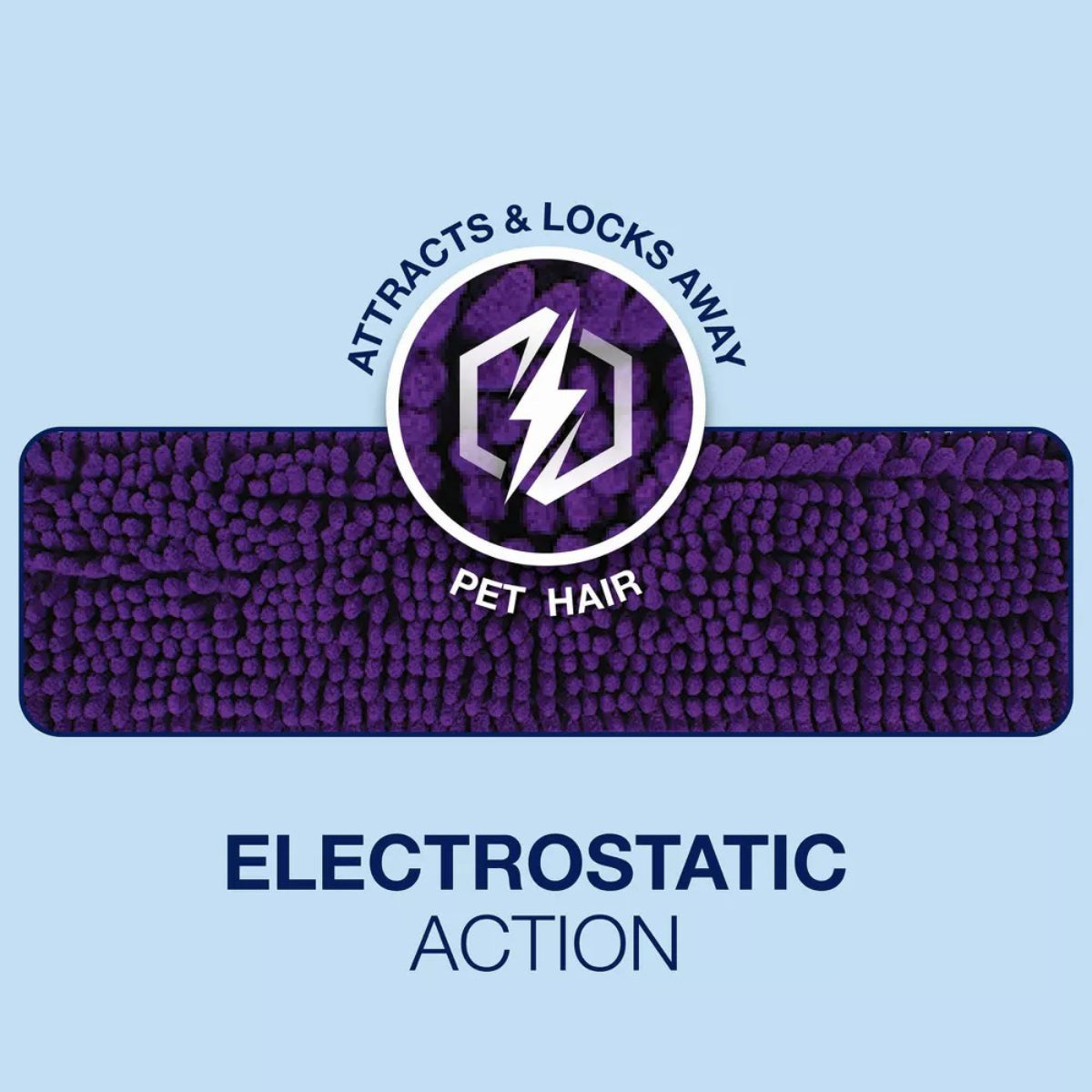 قطعة قماش للتنظيف من الألياف الدقيقة من بونا 4 قطعة بنفسجي