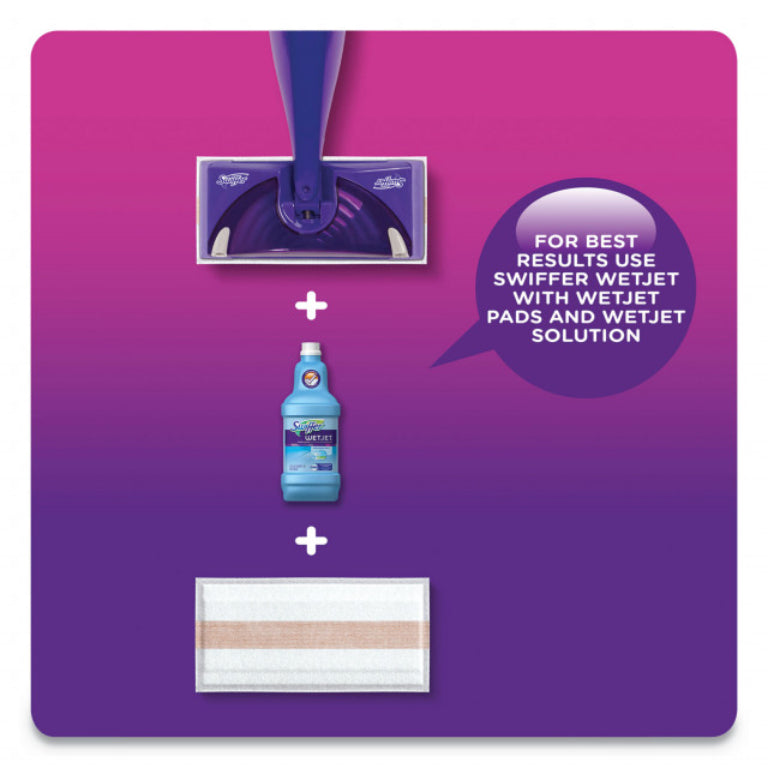 Swiffer Wet Jet System Cleaner Solution, Blossom Breeze, 1.25L, Brown