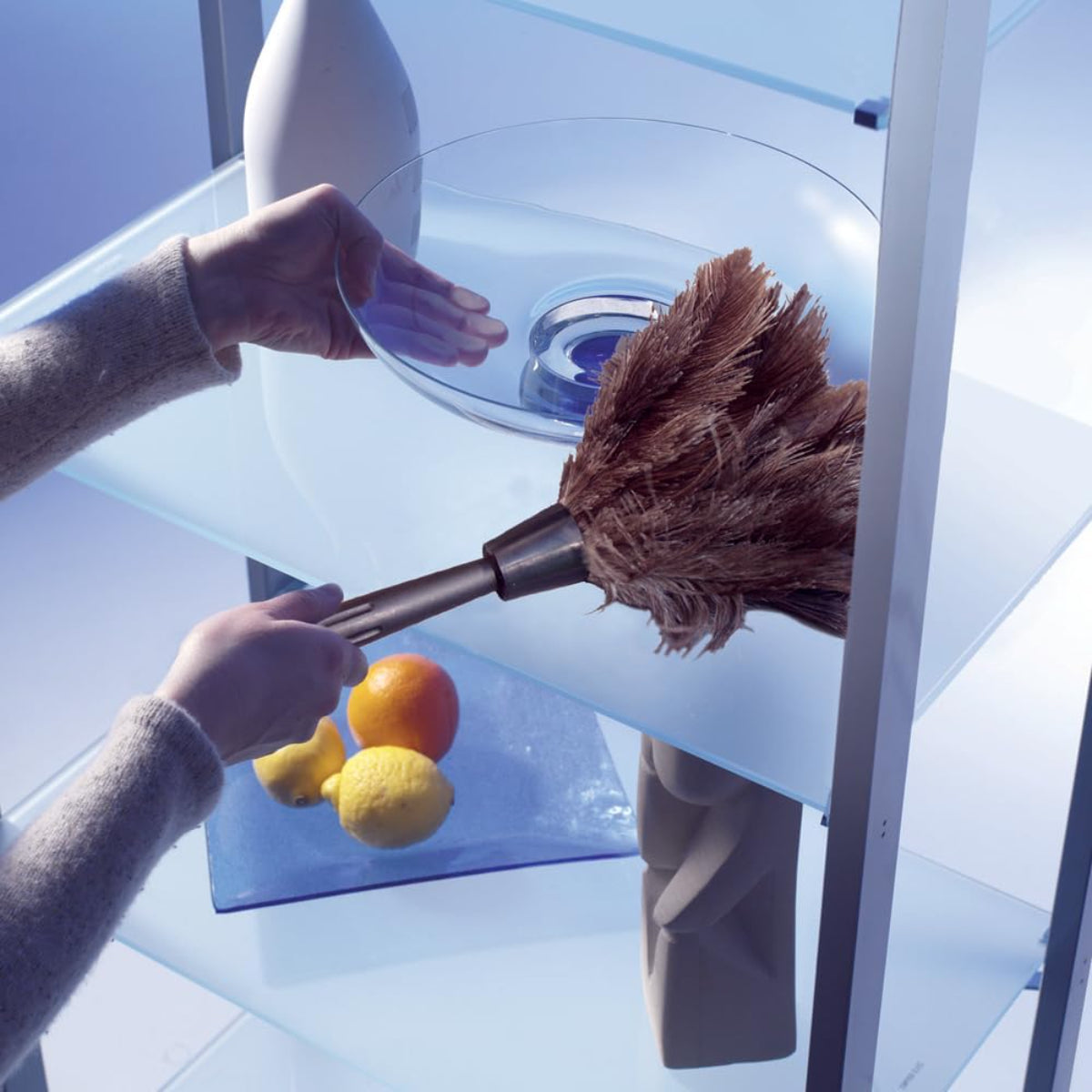 منفضة ريش Ost من أونجر 18 بوصة أسود