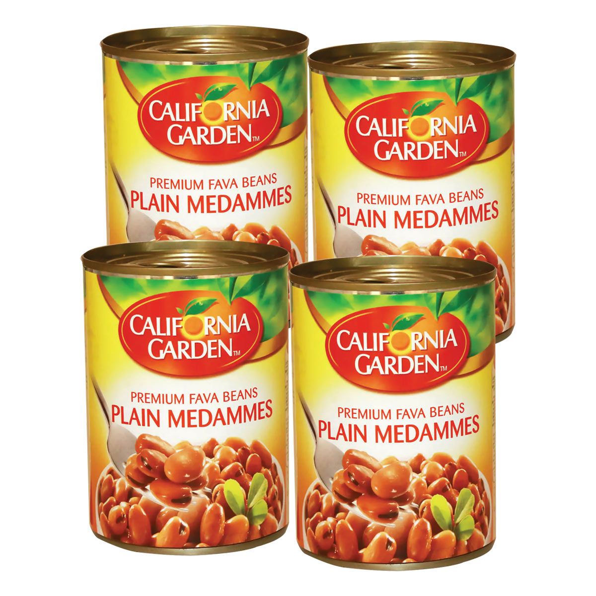 فول مدمس حدائق كاليفورنيا سادة 4 قطعة - 450 جرام