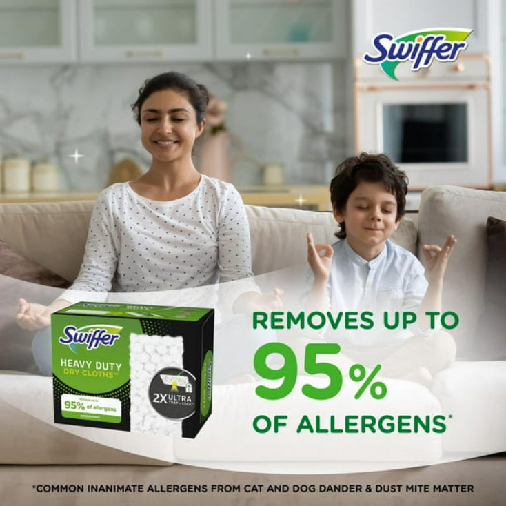 Swiffer Dry Cleaning Pad for Vacuum Cleaner 20 Pieces White