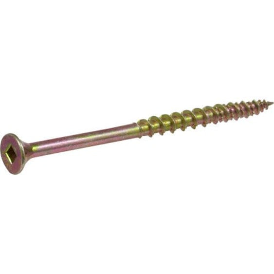 مسامير مسطحة رأس مربعة الفولاذ الأصفر المغمّس بالزنك هيلمان وود، 40 قطعة