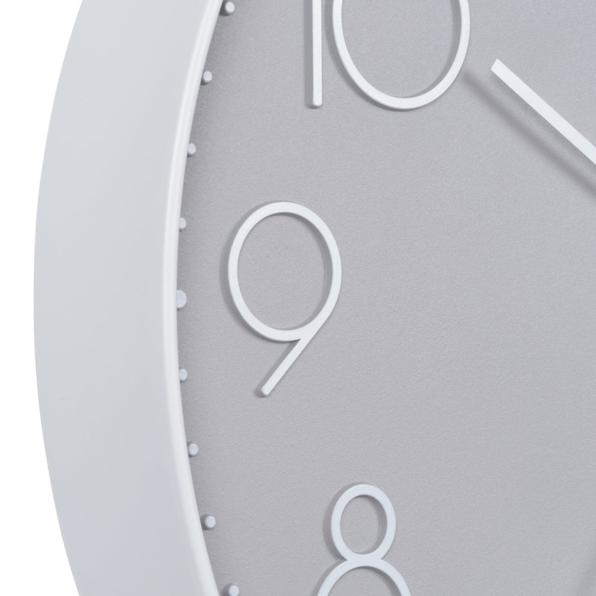 ساعة حائط لا كروس باكستون، 12 بوصة - رمادي-4