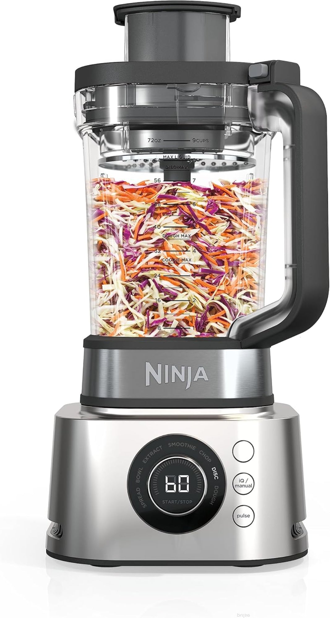 خلاط نينجا فودي باور نوتري 4 في 1، 1200 واط - رمادي-4