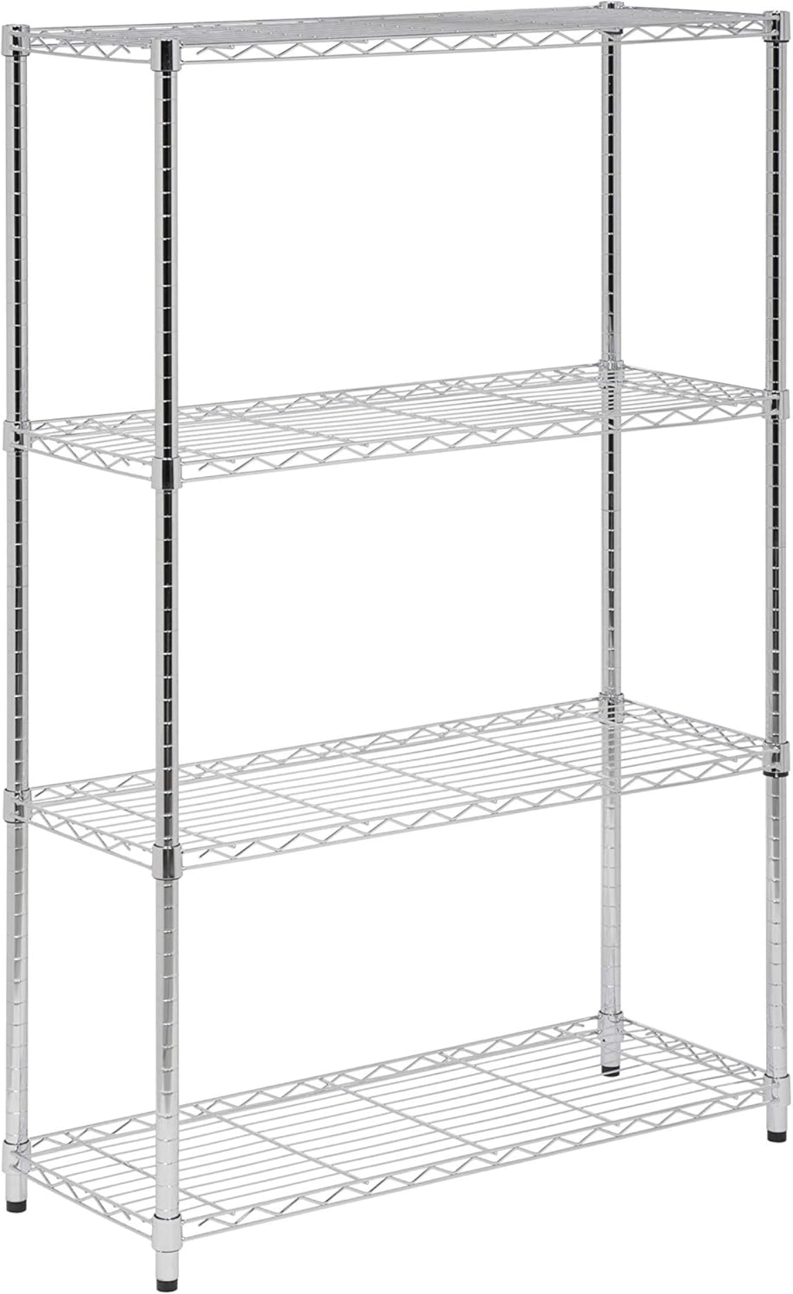 وحدة رفوف قابلة للتعديل 4 طبقات هوني كان دو، سعة وزن 250 رطل - فضي