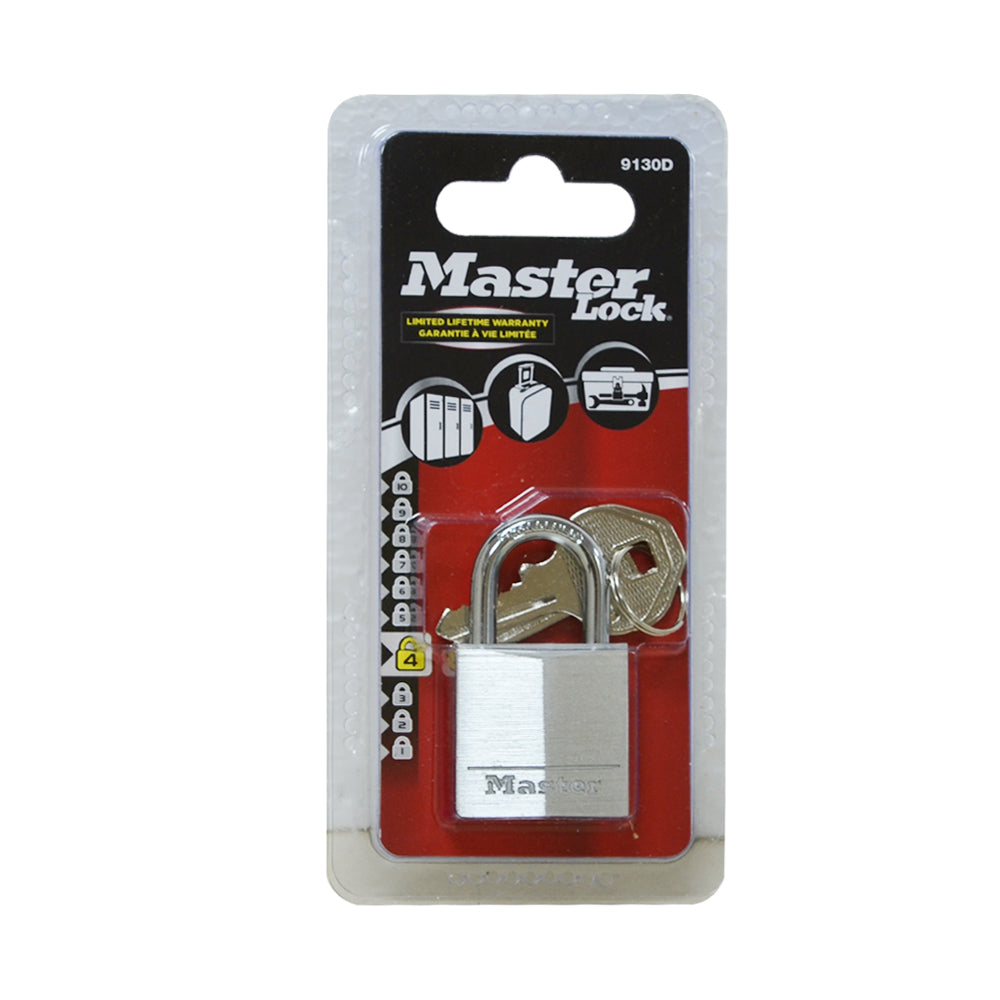 Master Lock Aluminum Padlock, 30mm, Silver