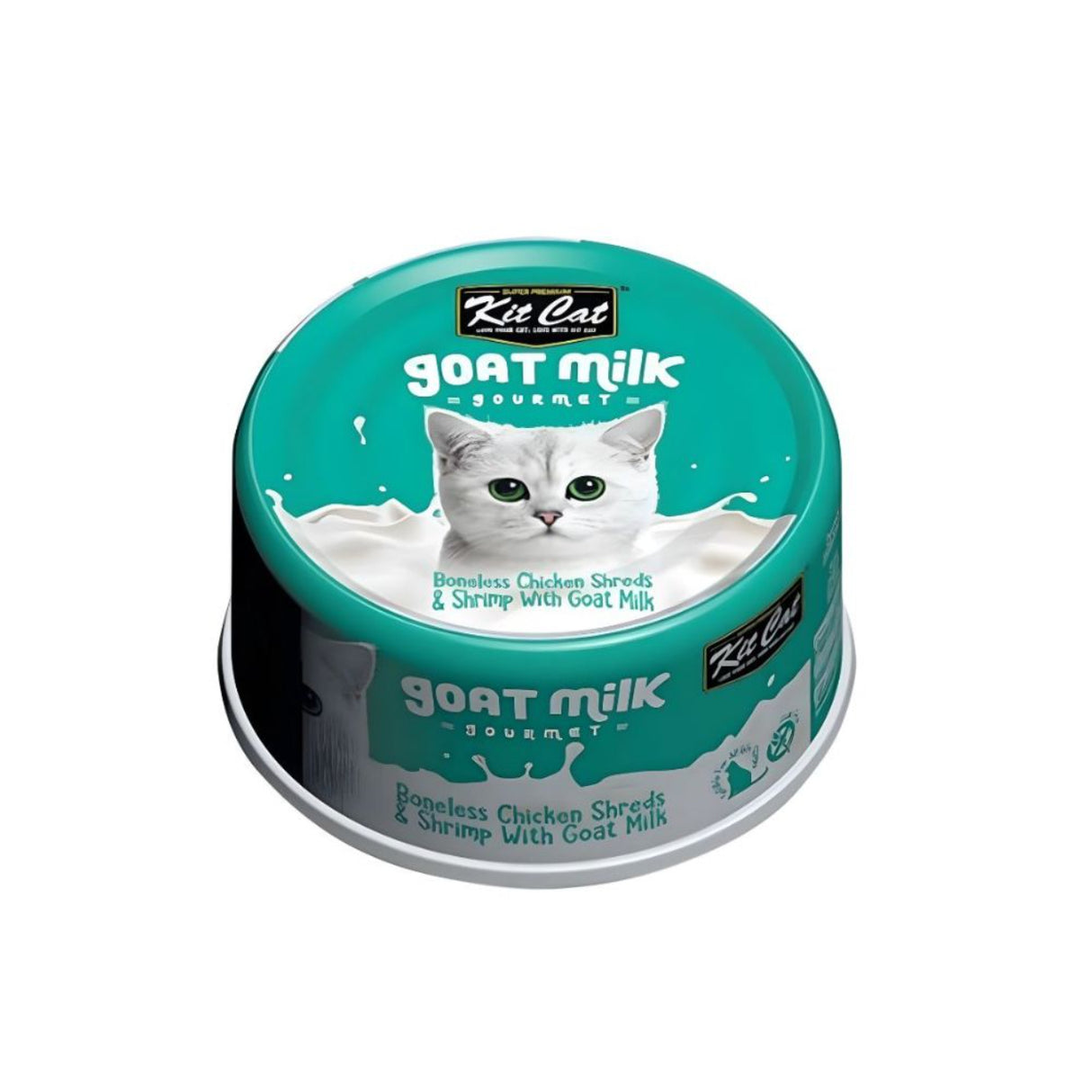 طعام قطط بنكهة الدجاج بدون عظام مع حليب الماعز كيت كات - 70 جرام