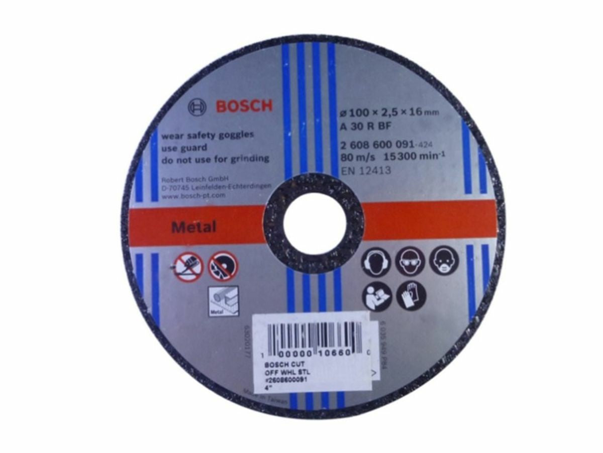 Bosch Metal Cutting Disc, 100 mm - Multicolour