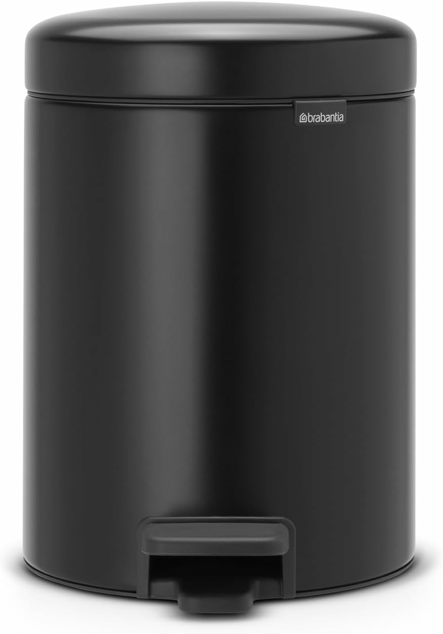 Pedal Bin newIcon 5L Plastic Inner Bucket Matt Black