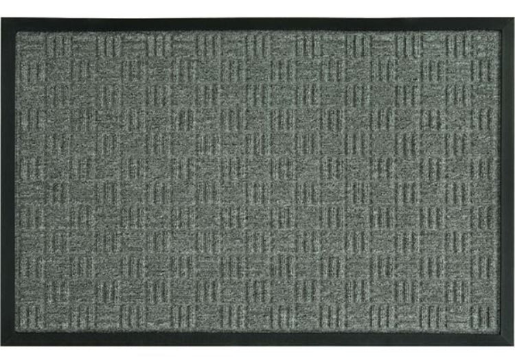 سجادة باب بنمط باركيه فان ماتس، 36 بوصة × 24 بوصة - رمادي