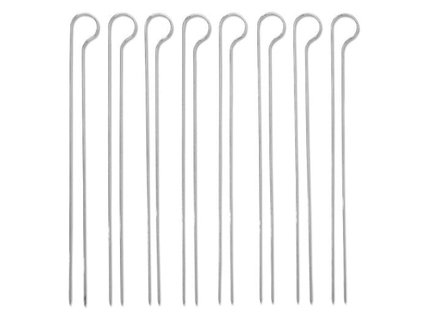 أسياخ شواء ويبر، 4 قطع - فضي