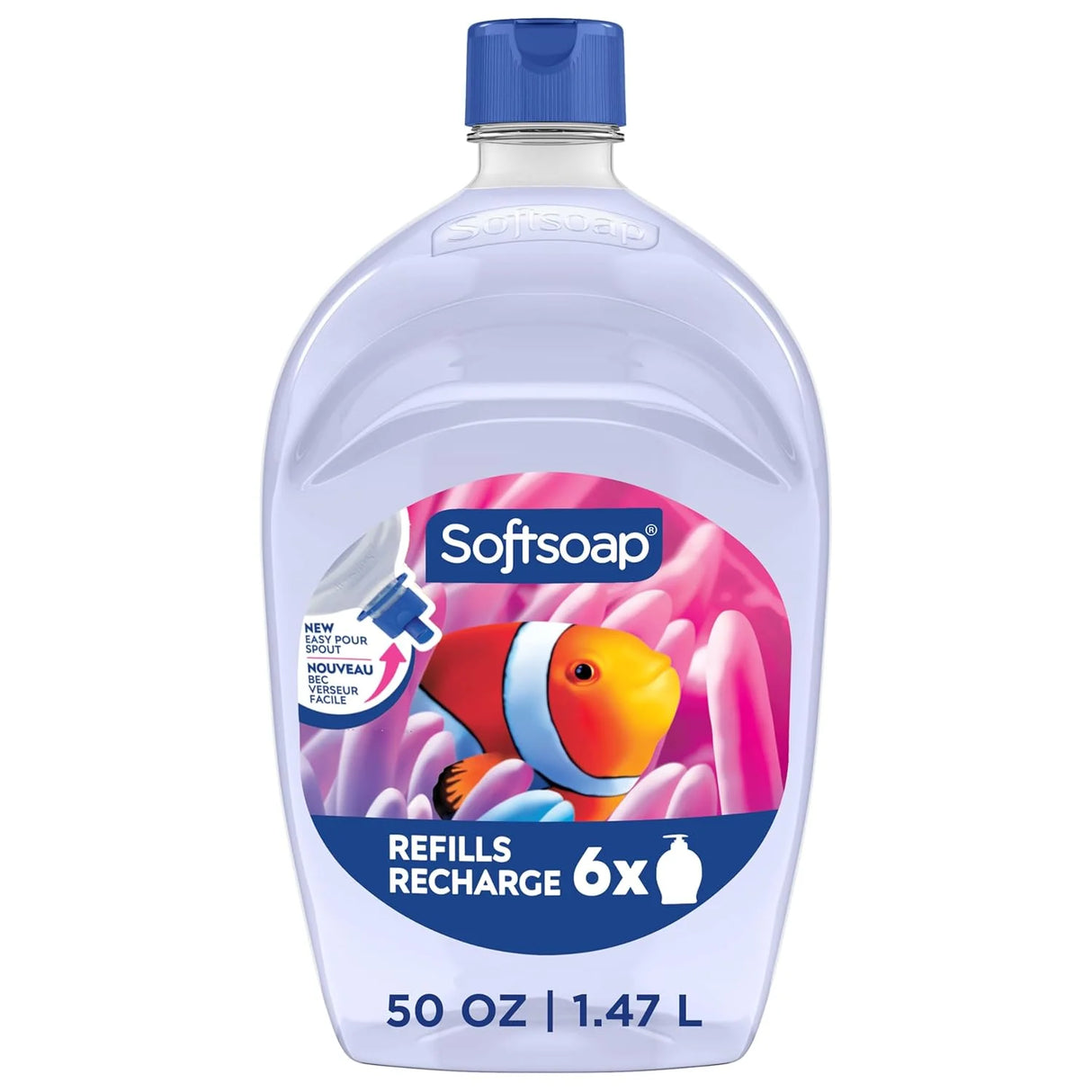 Softsoap Clear Liquid Hand Soap Refill Refreshing Clean Scent Aquarium Series – 50 Oz, Pack of 1