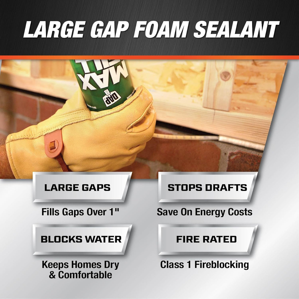 DAP Polyurethane Foam Sealant, 20 oz, Green