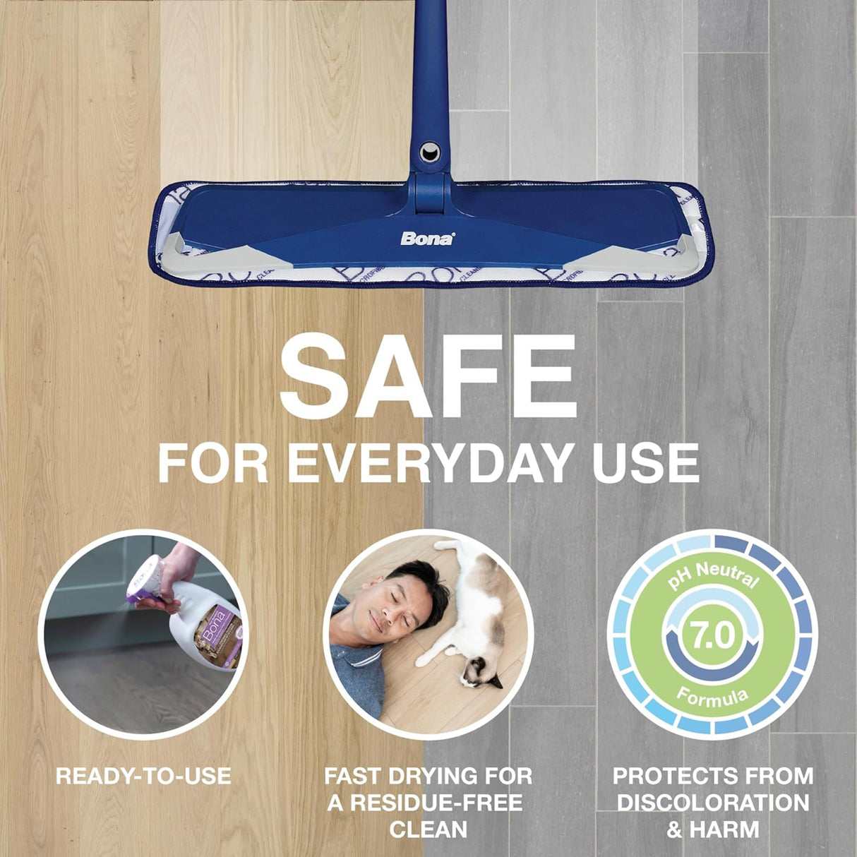 منظف الأرضيات متعدد الأسطح للقطط بونا - 32 أونصة-5