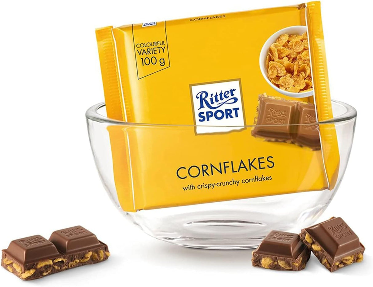 شوكولاتة ريتر بقطع الكورن فليكس - 8 × 10 × 100 جرام-5