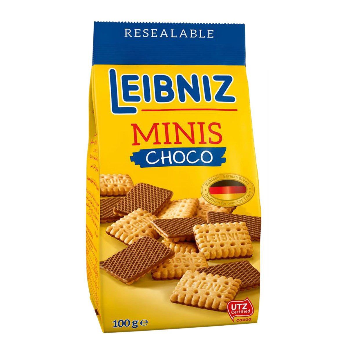 باسكويت بالسين ليبنيز مينيز بطعم الشوكولاته 21 قطعة - 100ج