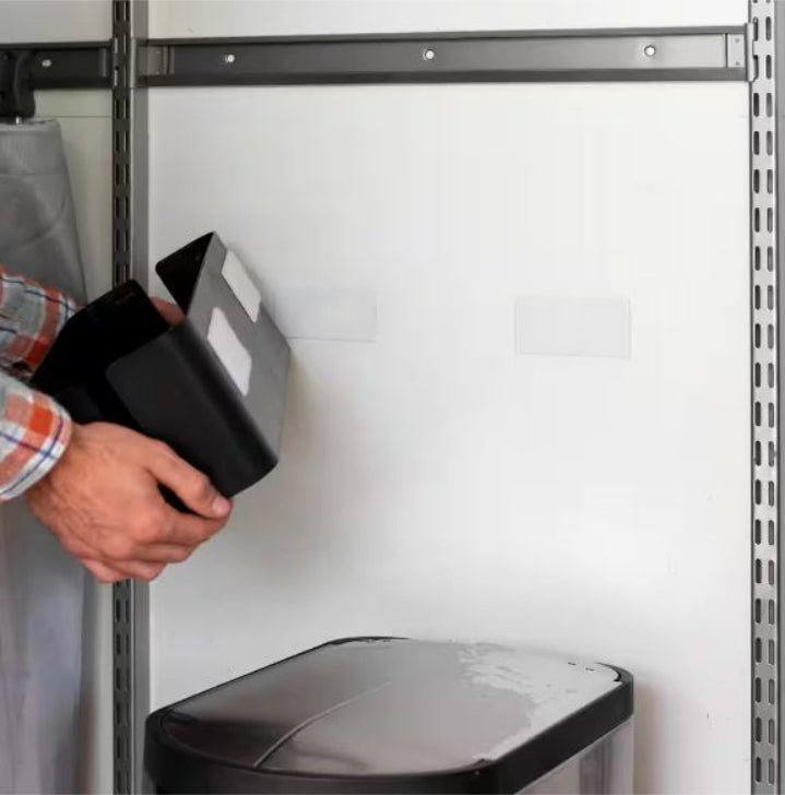 شريط فيلكرو بمتانة صناعية، 4 بوصة × 2 بوصة، 2 قطعة - أبيض-5