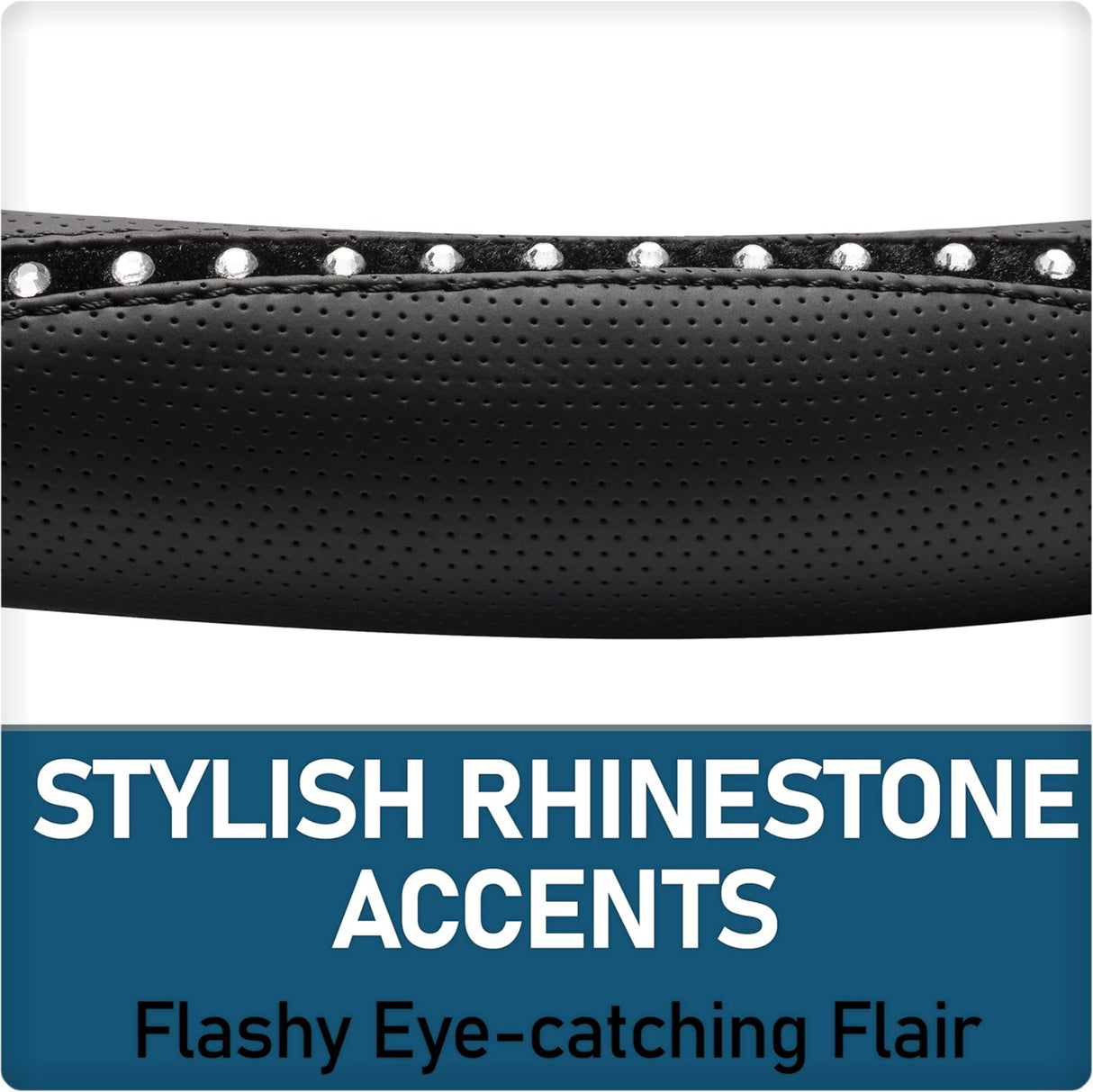 غطاء عجلة قيادة مزخرف كاستوم أكسسواريز - أسود-5