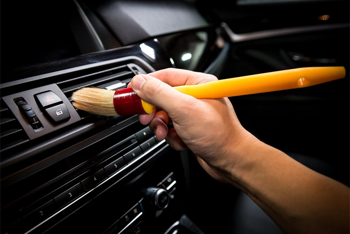 فرشاة تفاصيل للغبار الداخلي والخارجي والتنظيف الثقيل كيميكال جايز - أصفر-5