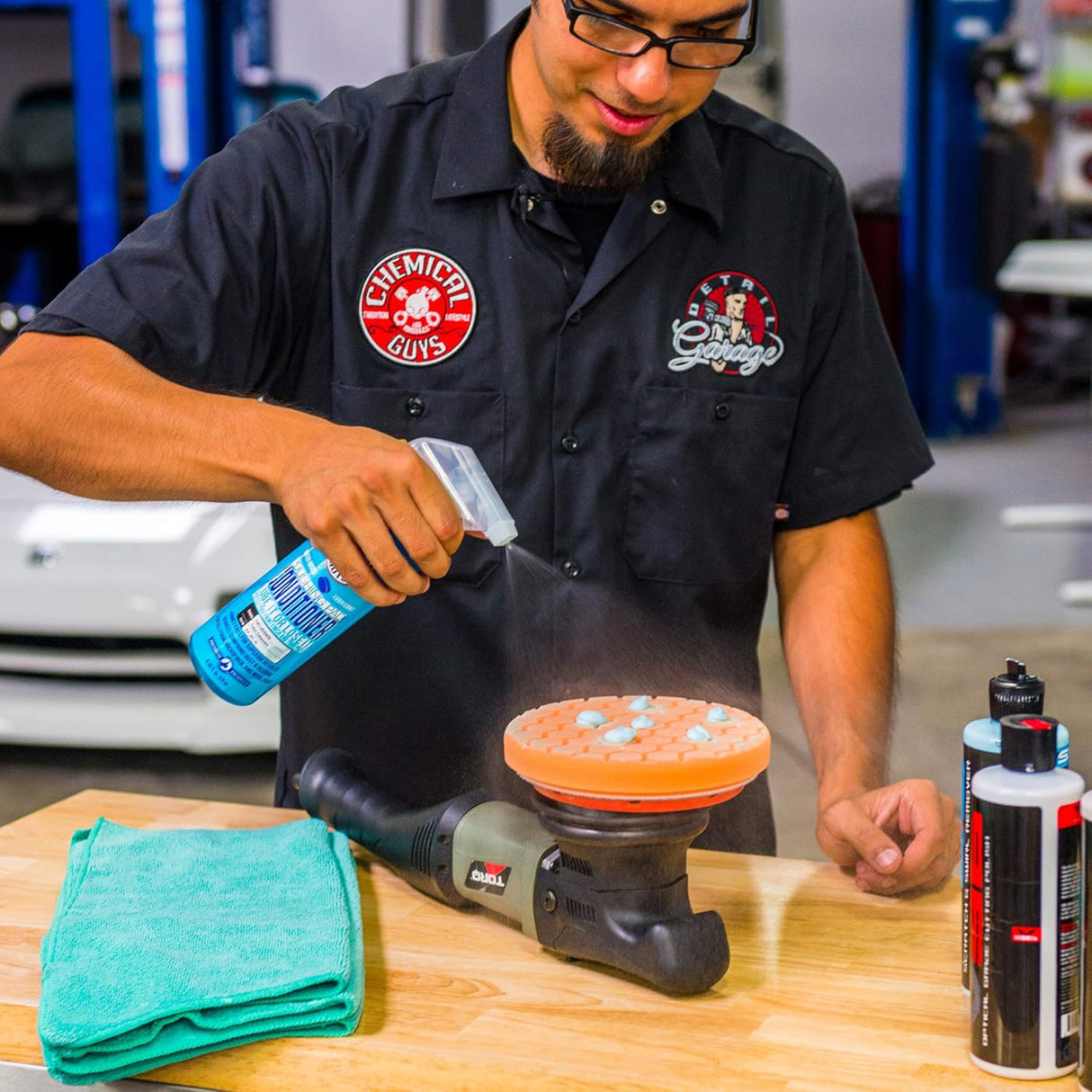 وسادة القطع المتوسطة هكس-لوجيك كيميكال جايز - برتقالي-5