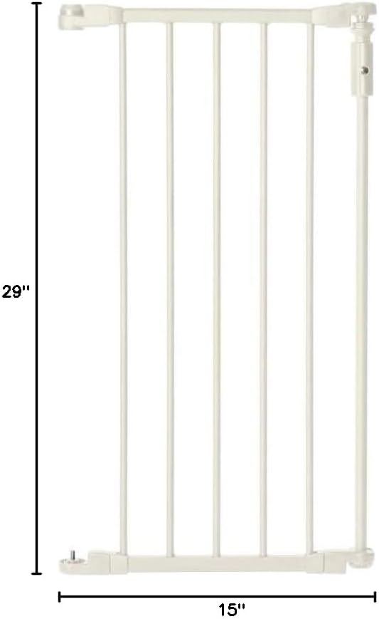 North States 6-Bar Expansion Extension for DecorToDelro Gate, 15" x 30" - White