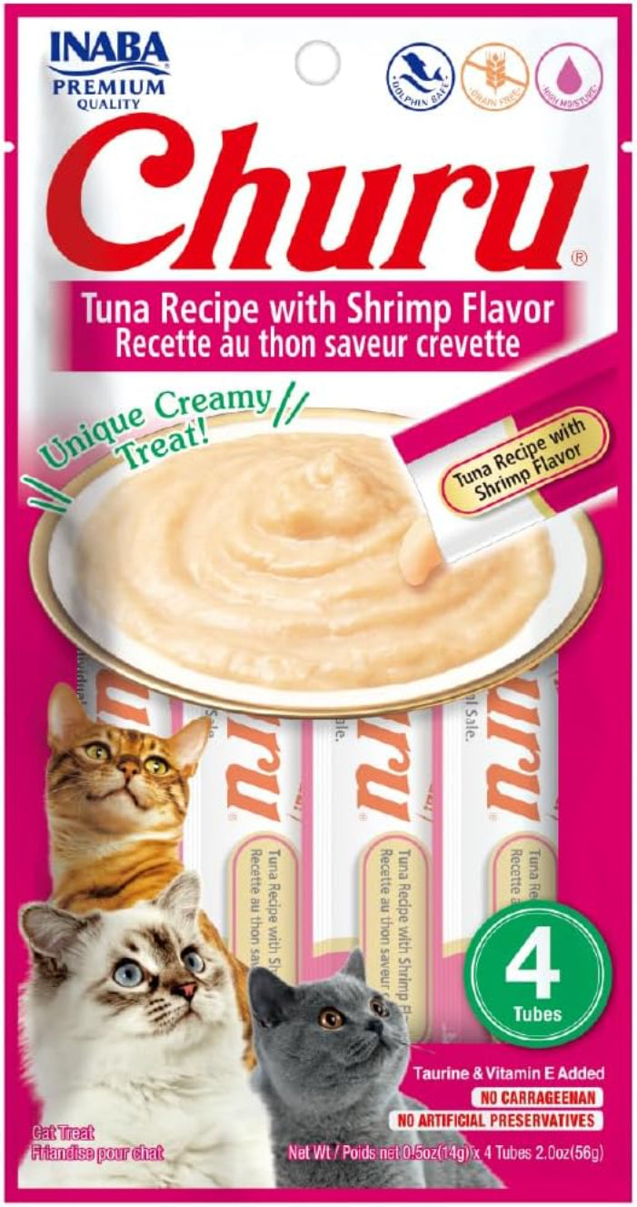 مكافأة القطط إينابا شورو مهروس التونة والروبيان - 14 جرام