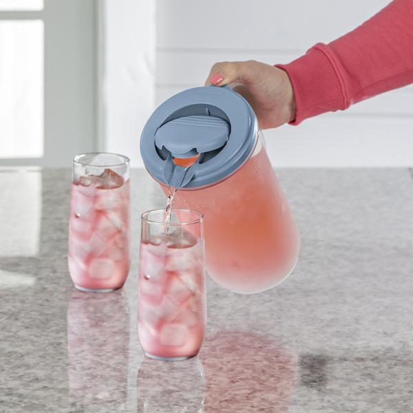 ابريق بلاستيكي دائري من ستيرلايت، سعة 0.5 جالون، متعدد الألوان