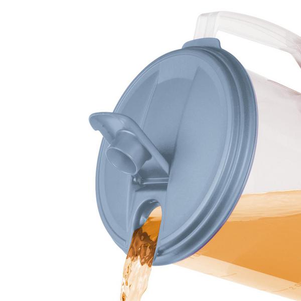 ابريق بلاستيكي دائري من ستيرلايت، سعة 1 جالون، متعدد الألوان