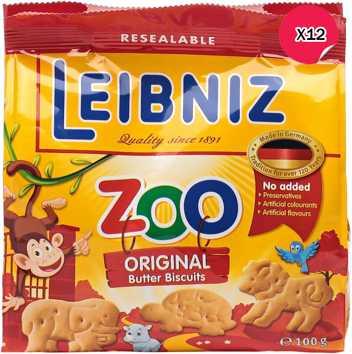 بسكويت باهلزن أوريجينال لايبنتز زو - 12 × 100 جرام