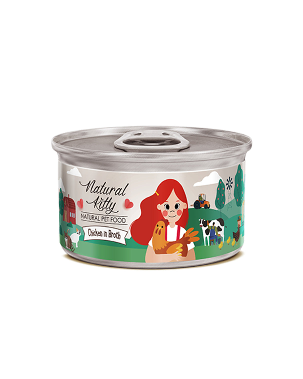 طعام القطط ناتشورال كيتي بالدجاج في المرق - 80 جرام