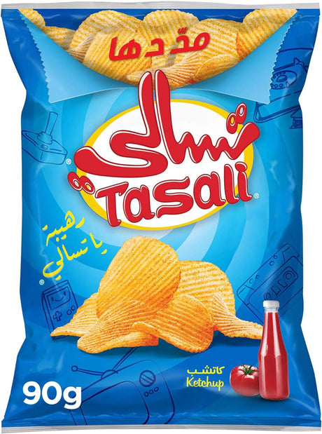 رقائق البطاطس بنكهة الكاتشب تسالي