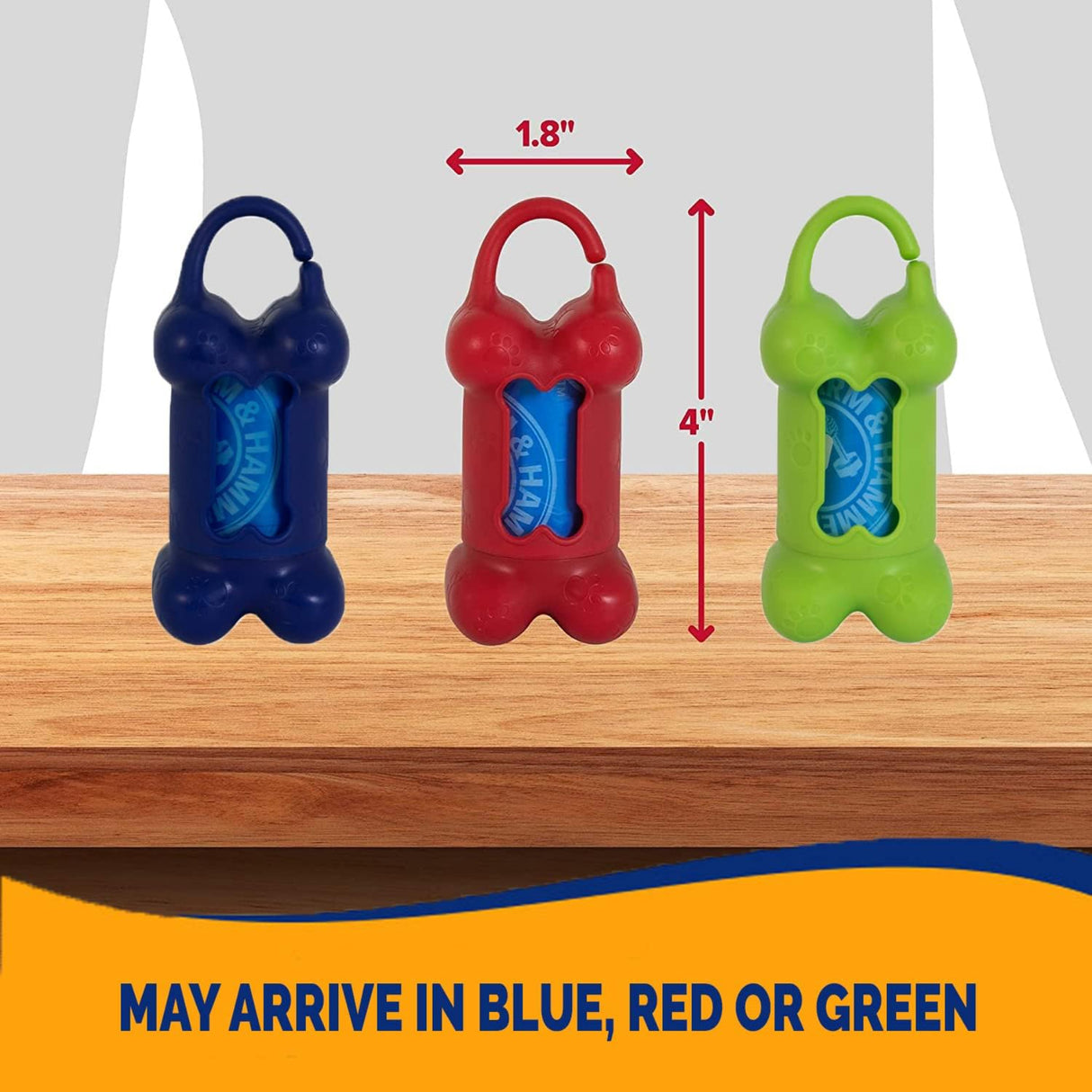 موزع عظام وأكياس نفايات قابلة للتخلص منها من بيتميت 30 قطعة ألوان متنوعة