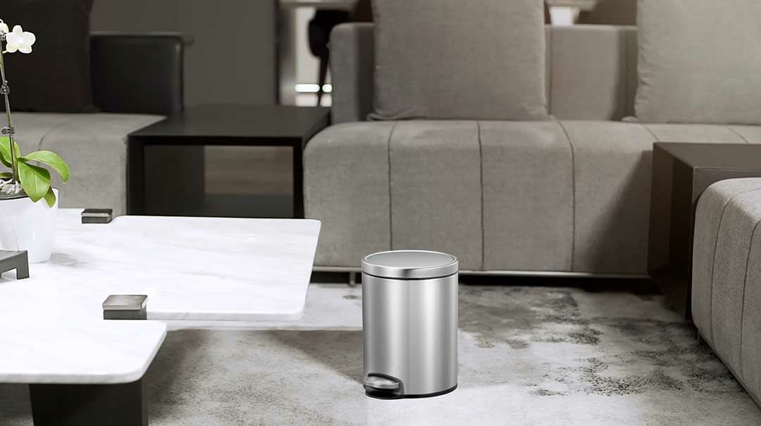 EKO Trash Can With Foot Pedal 5L