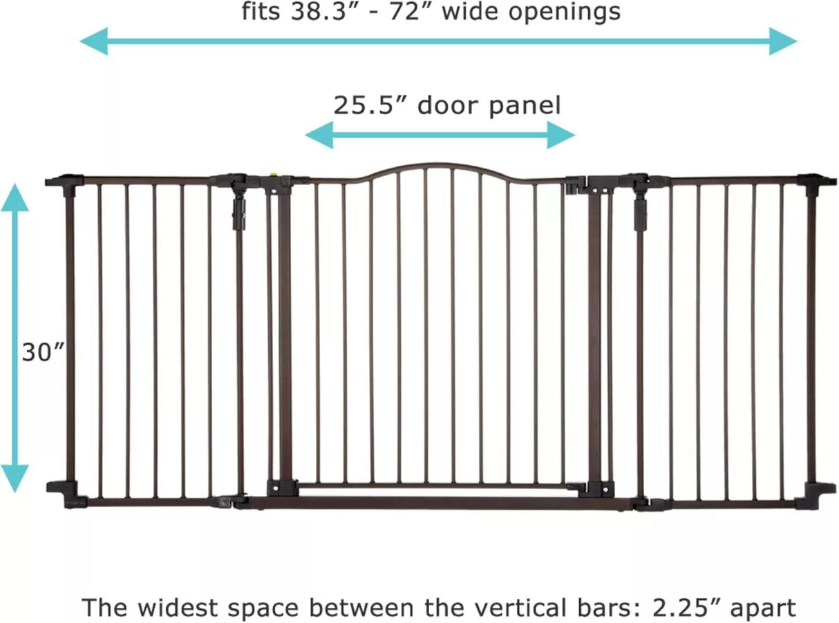بوابة أطفال نورث ستيتس تودليروو واسعة ديلوكس، 72 بوصة - برونزي-5