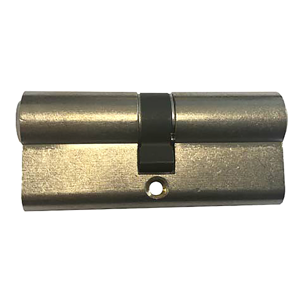 Yale Double Nickel Cylinder Lock with Key, 70mm, Series 210 - Brown