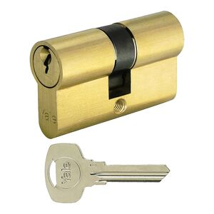 Yale Double Brass Key Lock, 62mm, Series 210 - Gold