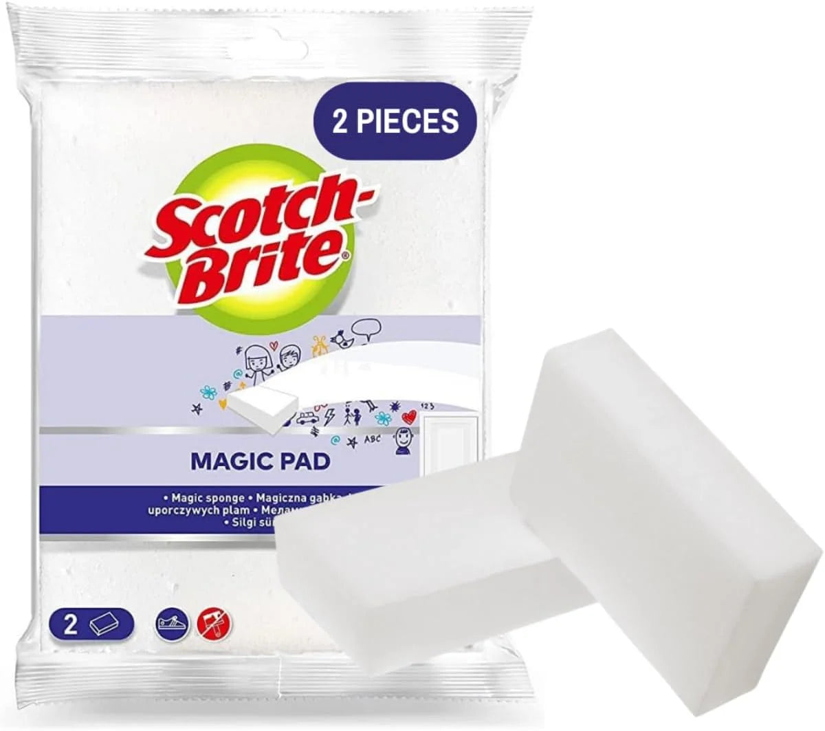 Scotch-Brite Easy Erasing Pad Magic Sponge – 2 Pack