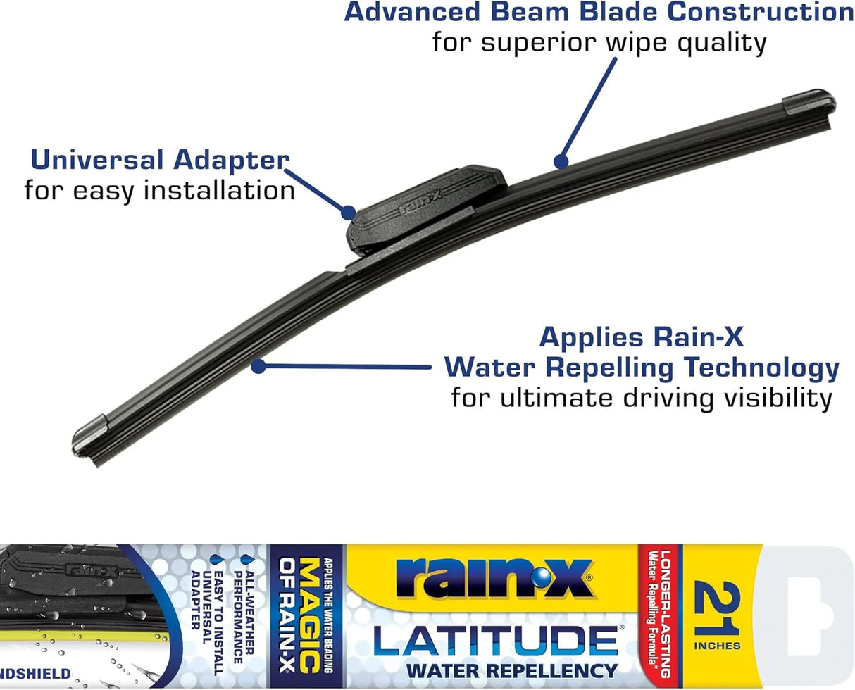 Rain-X Latitude 8-in-1 Wiper Blades - 21 Inch
