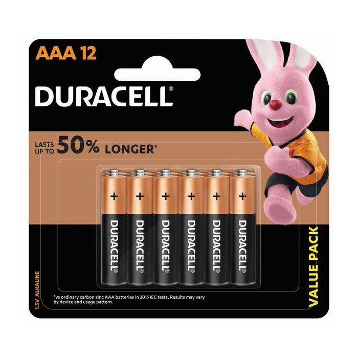 Duracell Batteries AAA12 PCS