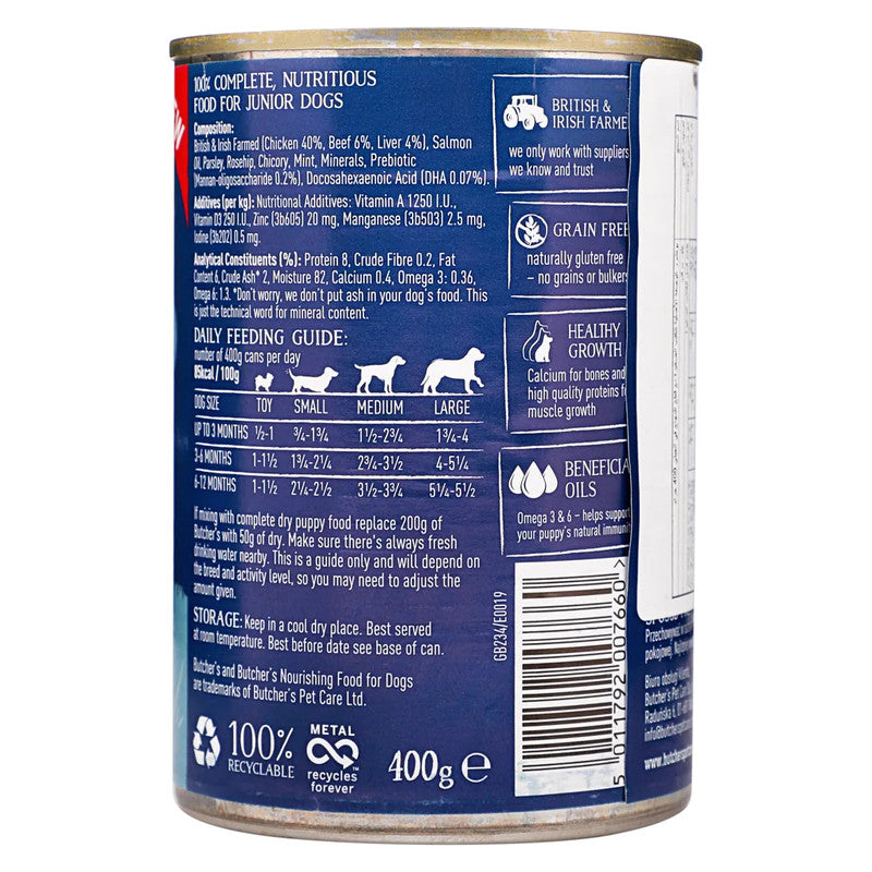 طعام للجرو بوتشرز بطعم الدجاج - 400 جرام-2