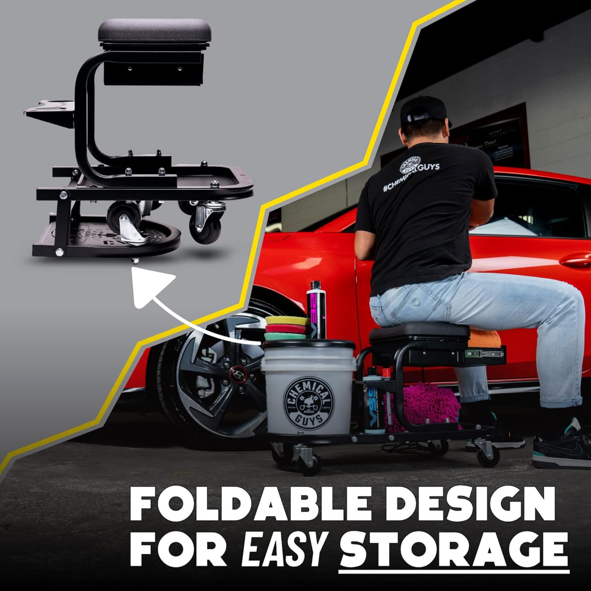 كرسي ناعم لتفاصيل الأدوات كيميكال جايز - أسود-6