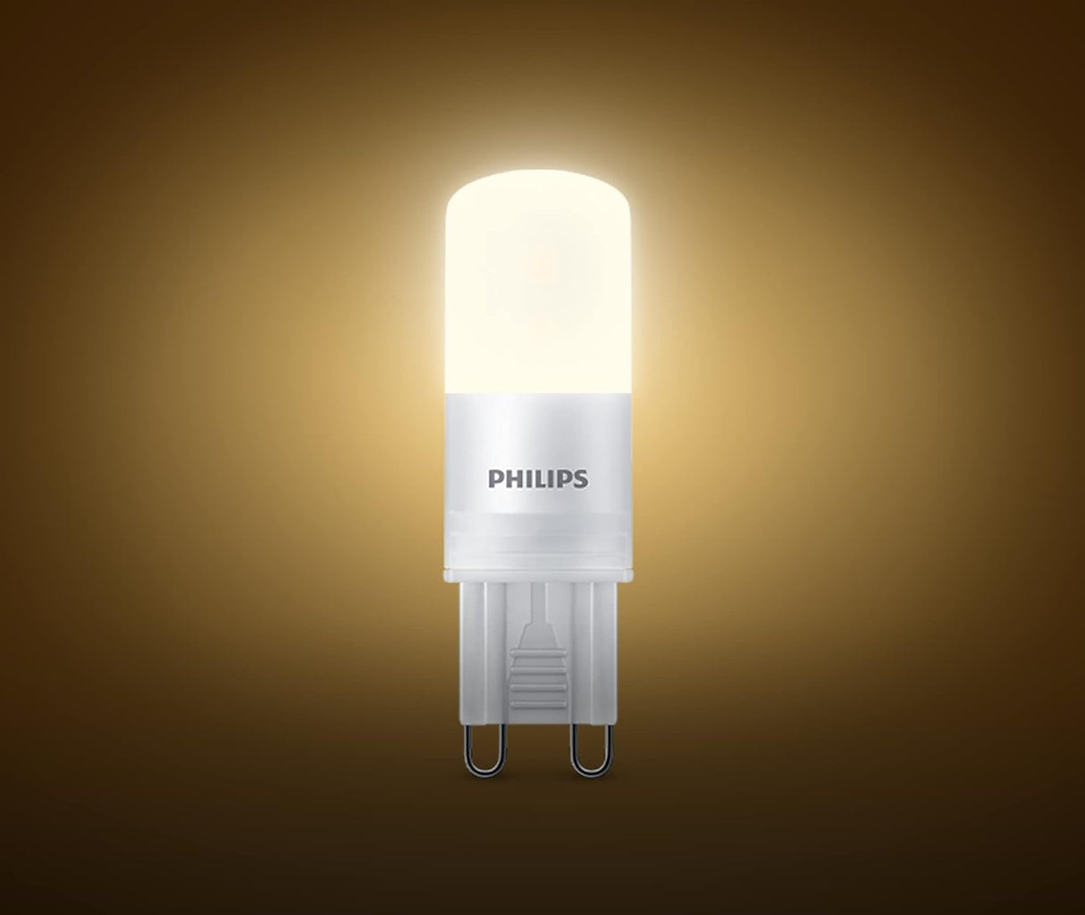 Philips Dimmable LED Bulb G9 Base, 2 Pack, 25W, 230V - Warm White